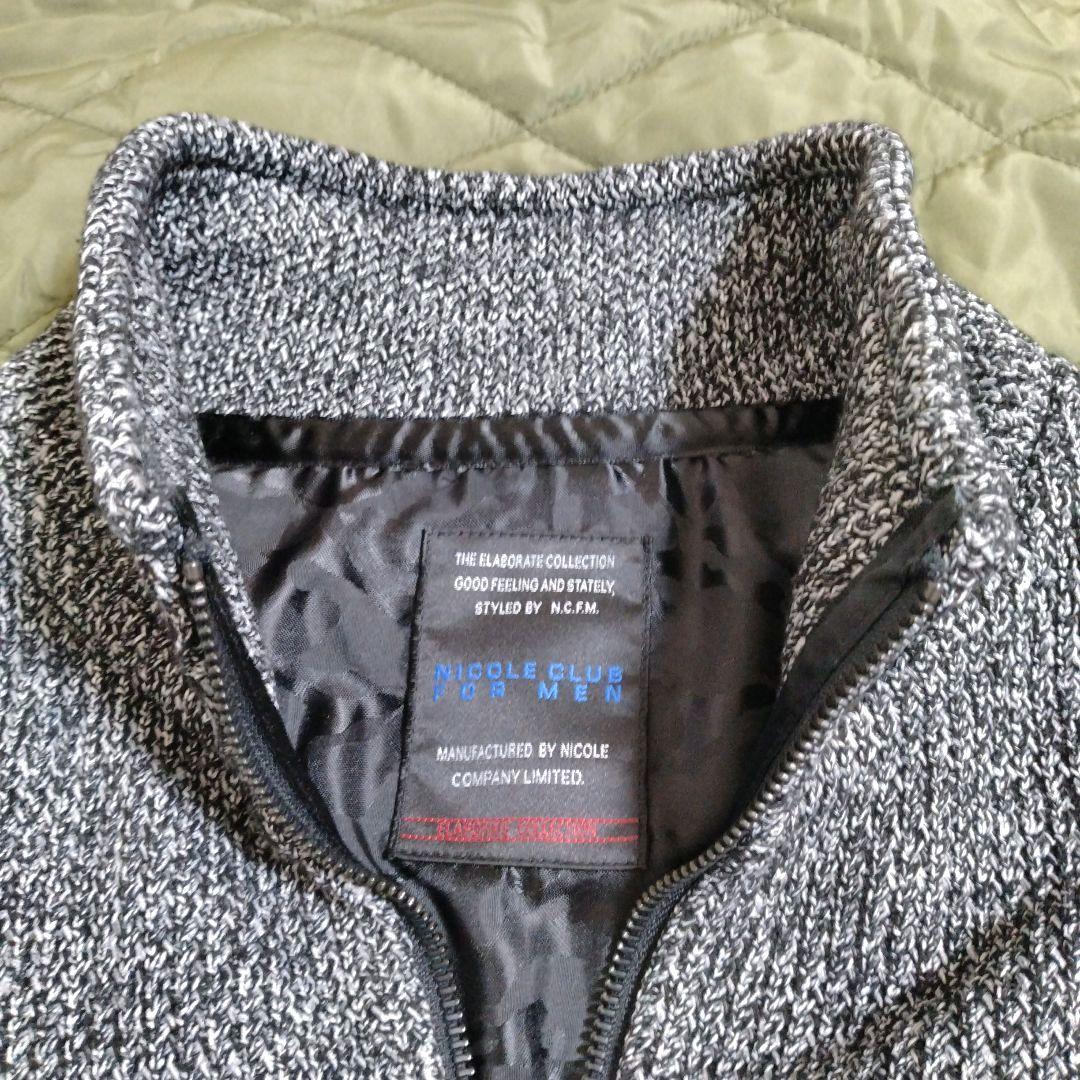 ニコルクラブフォーメン　スタンドカラージップアップジャケットブルゾン