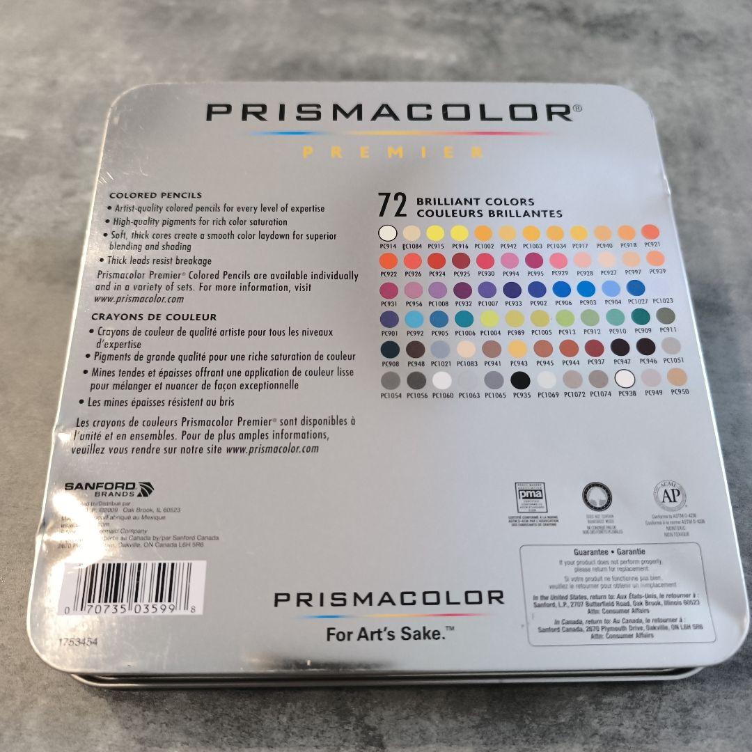 プリズマカラー 72色セット PRISMACOLOR Premier 油性色鉛筆