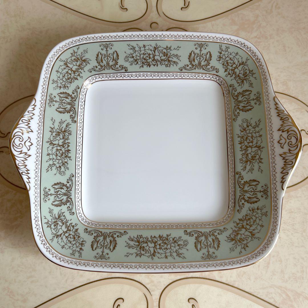 ウェッジウッド　コロンビア　セージグリーン　プレート　3点セット　大皿　ケーキ皿