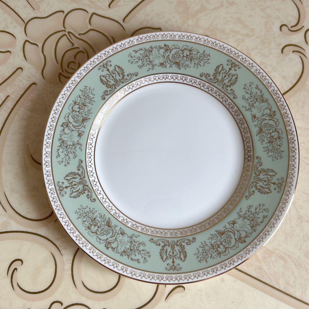 ウェッジウッド　コロンビア　セージグリーン　プレート　3点セット　大皿　ケーキ皿