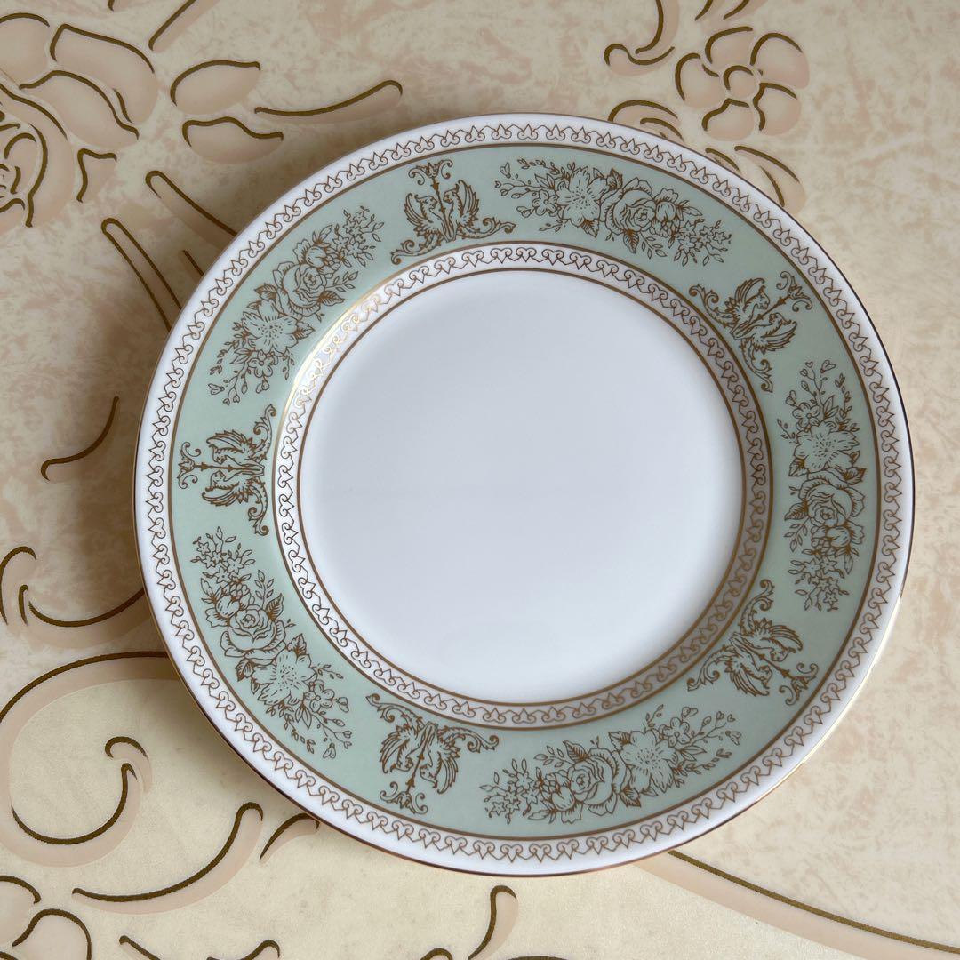 ウェッジウッド　コロンビア　セージグリーン　プレート　3点セット　大皿　ケーキ皿