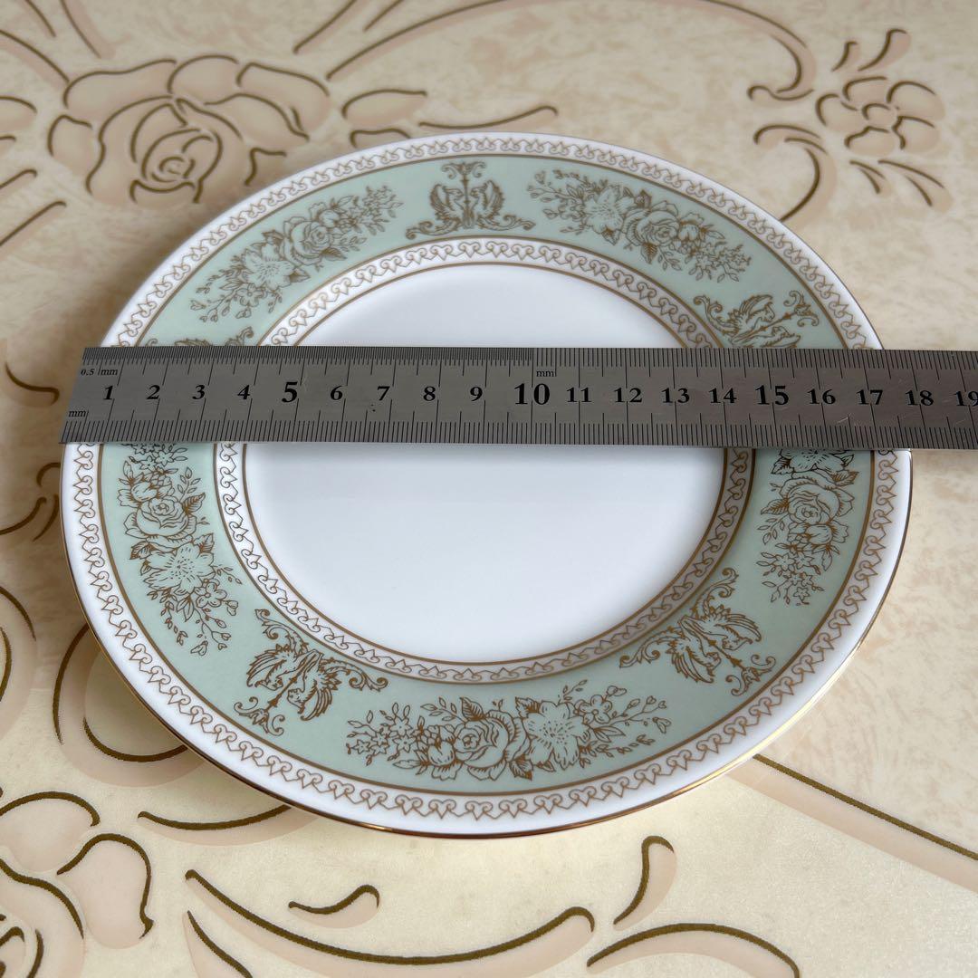 ウェッジウッド　コロンビア　セージグリーン　プレート　3点セット　大皿　ケーキ皿