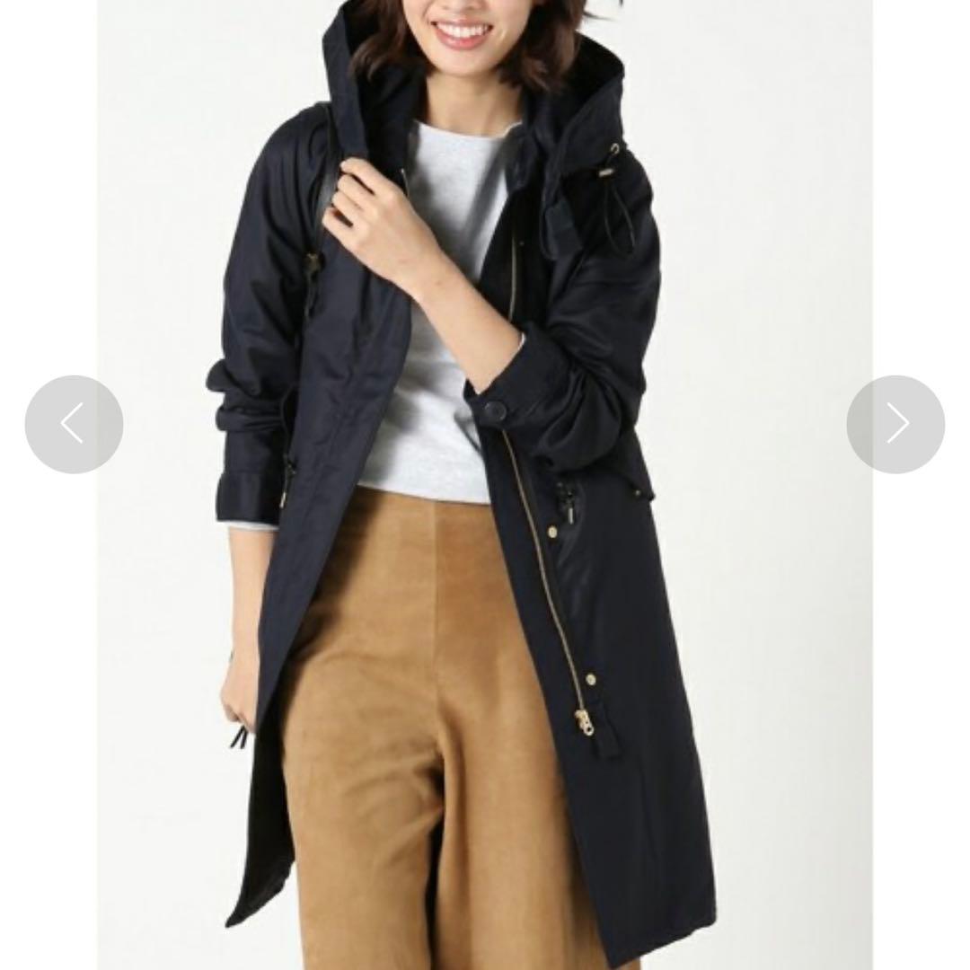 イエナ IENA C/TN テールモッズコート マウンテンパーカー ネイビー