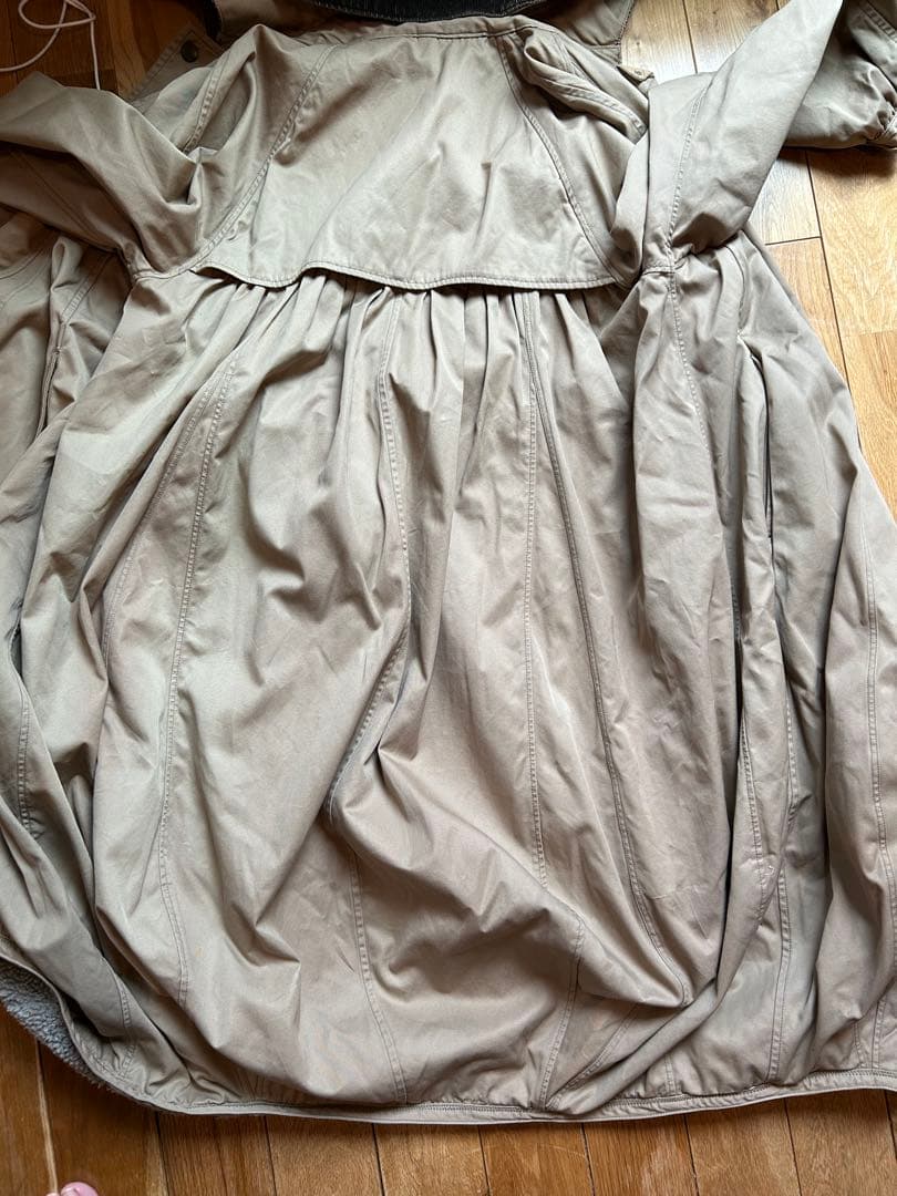 KAPITAL バックギャザーコート　ベージュ　サイズ0