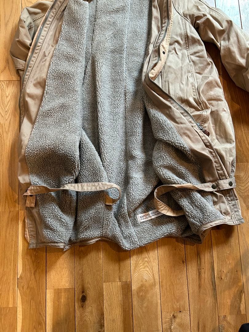 KAPITAL バックギャザーコート　ベージュ　サイズ0