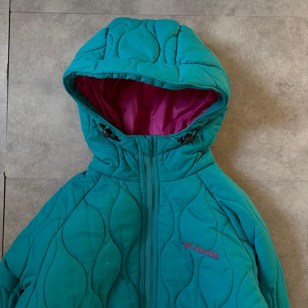【超希少カラー⭐️】極暖columbia キルティングダウン グリーン　S