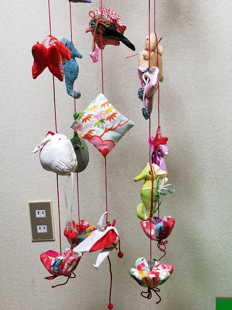 ☆【つるし雛】吊し飾り　9段5本　弐