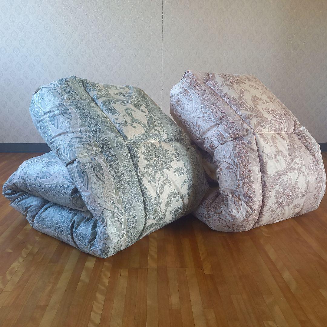 高級 ホテル仕様 羽毛を越えた 丸洗い 抗菌 防臭 掛け布団 2枚セット 日本製