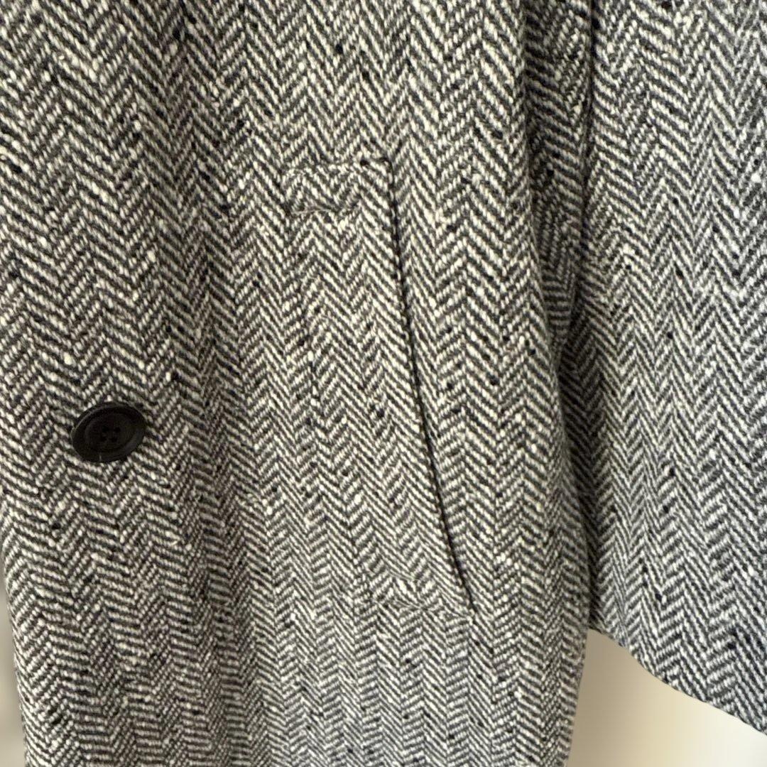 みん【YANUK/ヤヌーク】 ヘリンボーン ボクシーコート 未使用