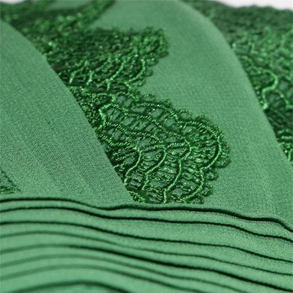 n*r様 セルフポートレイト ワンピース シフォン レース グリーン UK8 未