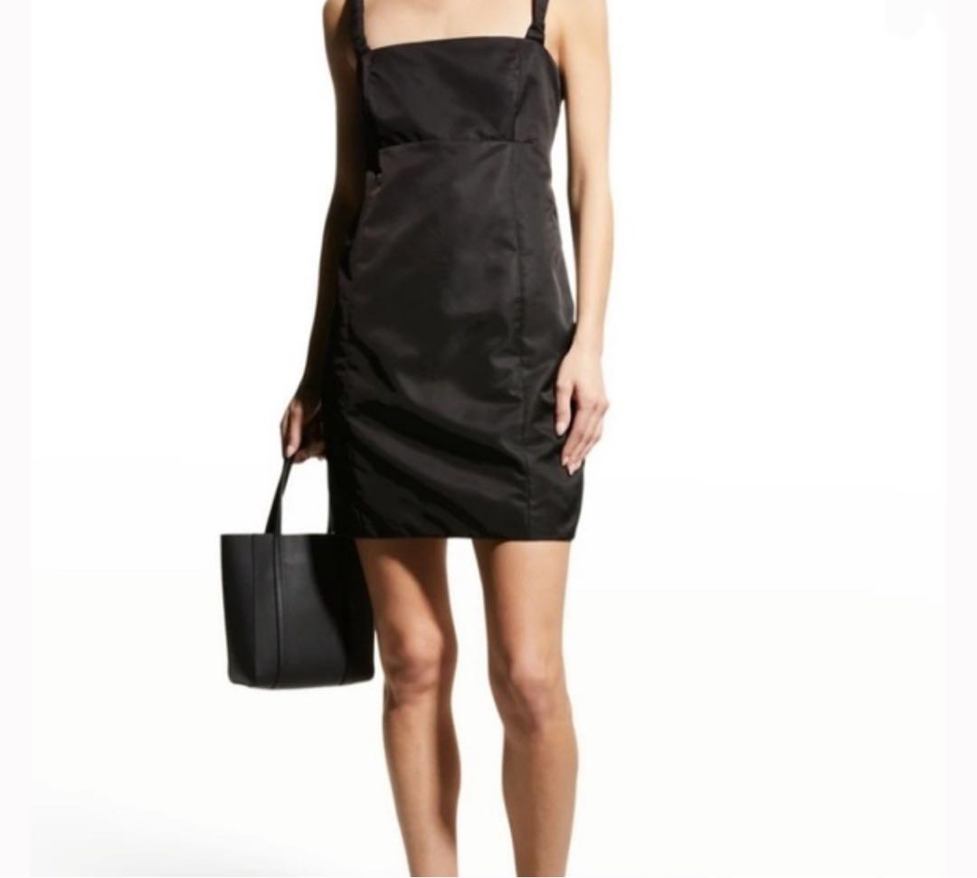 GANNI ナイロンサテンミニドレス