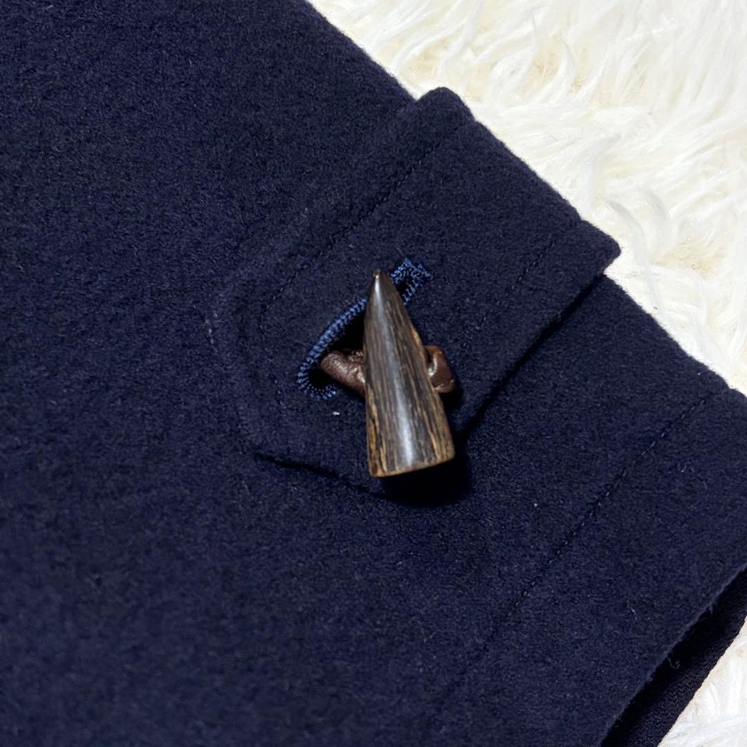 カシミヤ混✨BURBERRY バーバリー　ダッフルコート　ネイビーフリーサイズ