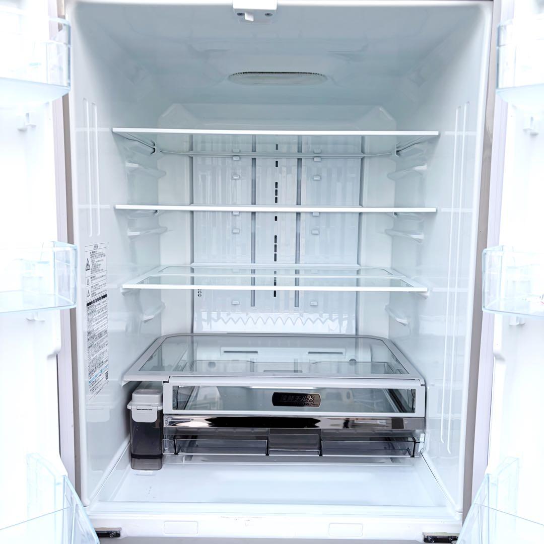 運搬取付無料！ルーセントアイボリー純正東芝マジック大容量6ドア冷蔵庫！完動超美品