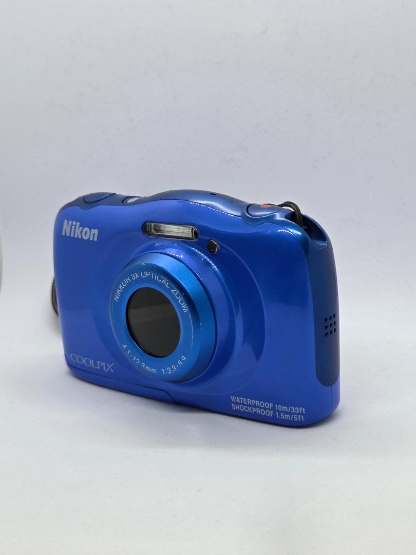 【美品】【スマホ転送OK】ニコン Nikon COOLPIX S33 ブルー
