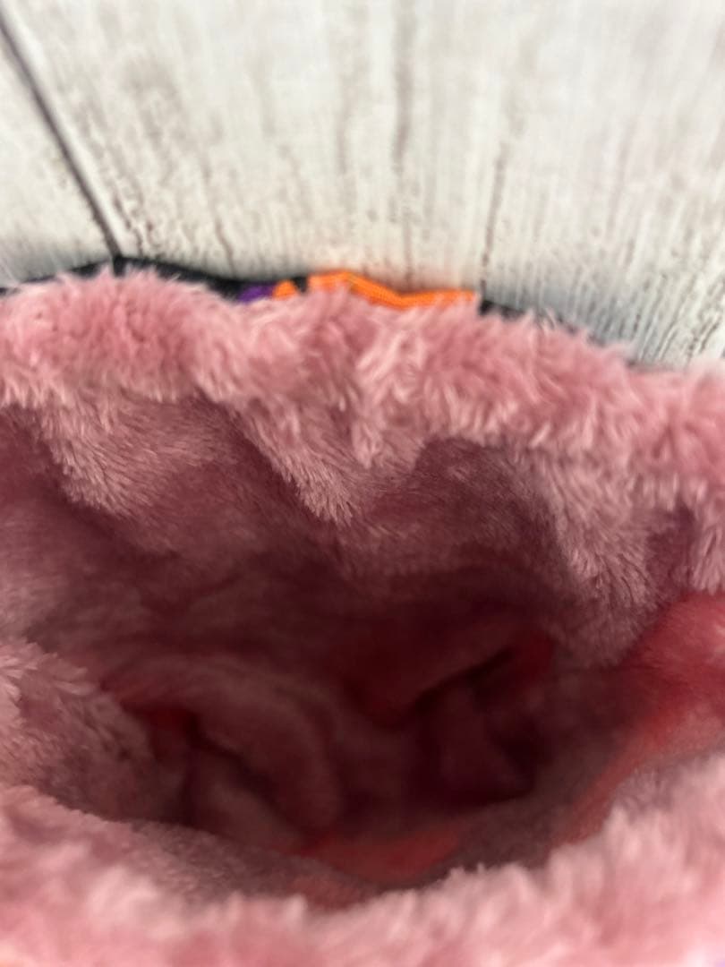 フクモモ仲良し巾着ポーチ　黒猫カボチャ