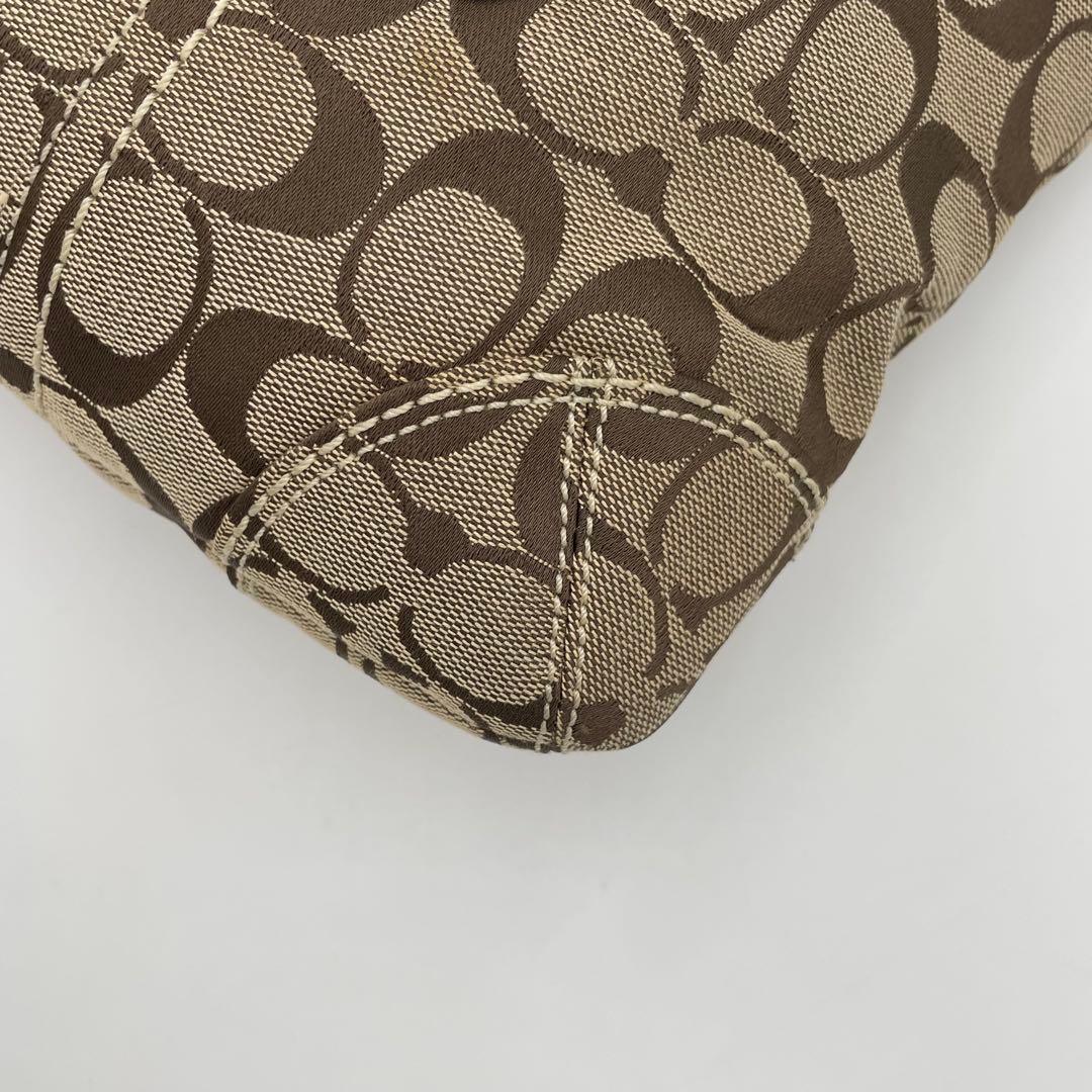 良品✨コーチ ブリーカー ショルダーバッグ キャンバス×レザー ソーホー 金具