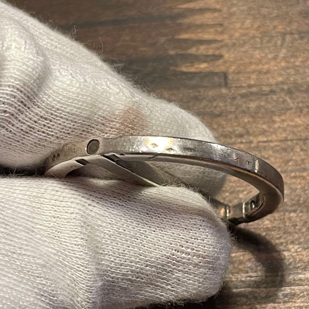 ダンヒル　dunhillシルバー製　dマークキーホルダー ケース付き