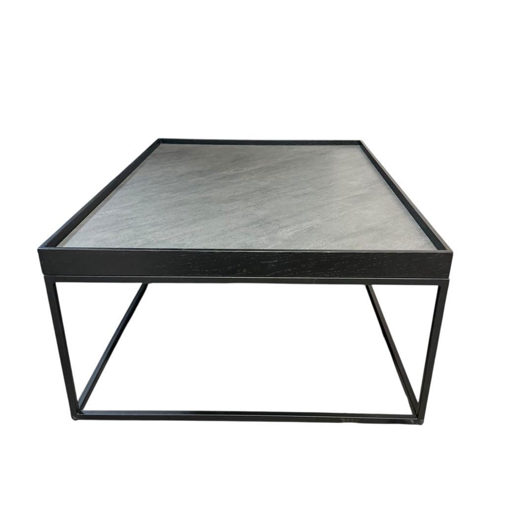 東谷 ネストローテーブル2個セット 大理石調×オーク