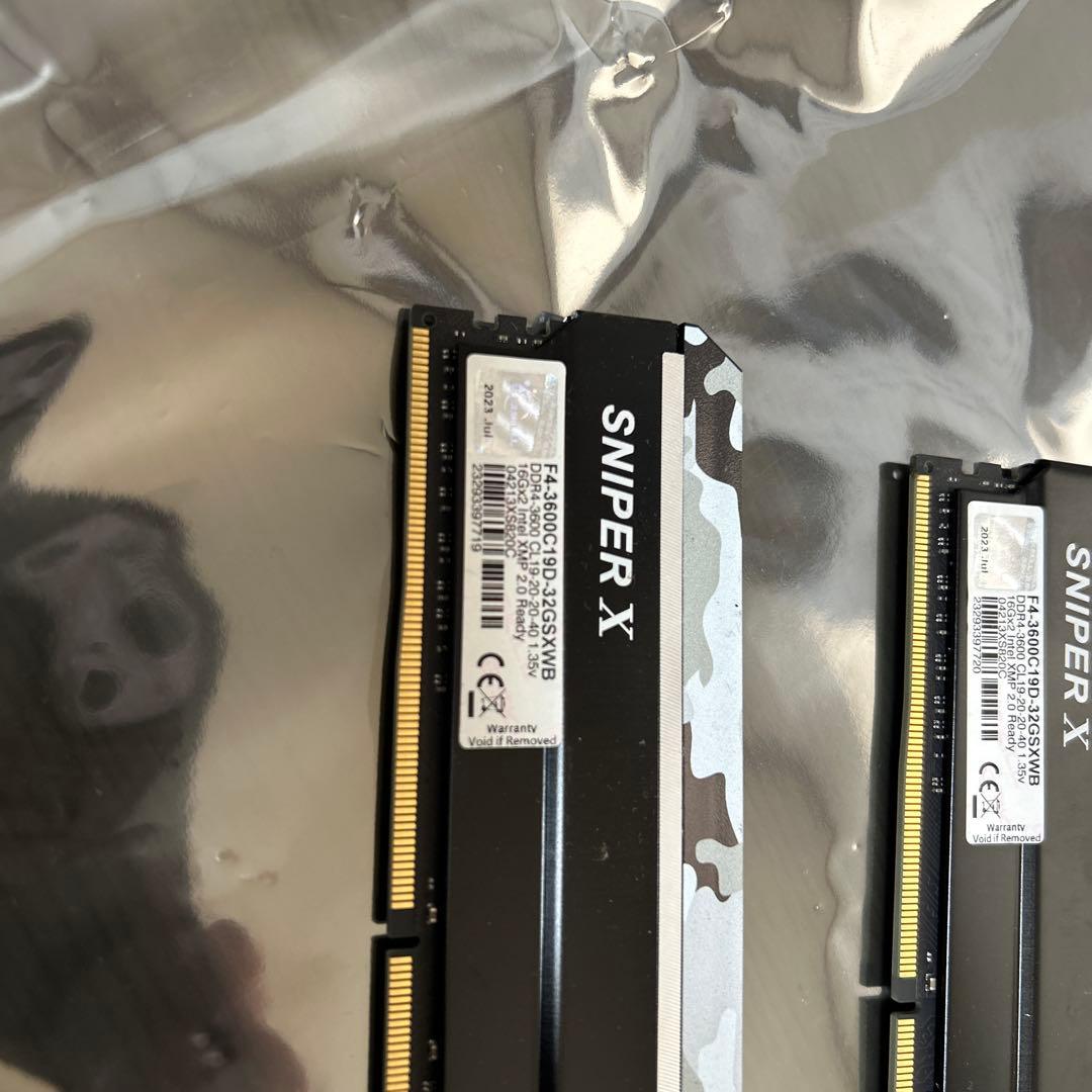 SNIPER X DDR4 メモリ カモフラージュ　16GB×2