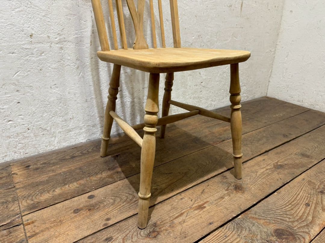 1153 ③英国アンティーク　ホイールバックチェア　イス　ウインザー　店舗什器