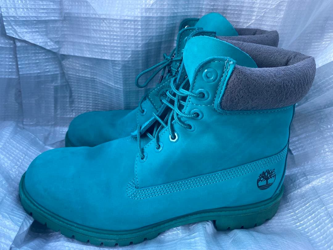 【レア】Timberland ブルーグリーン29cm メンズ 大きいサイズ