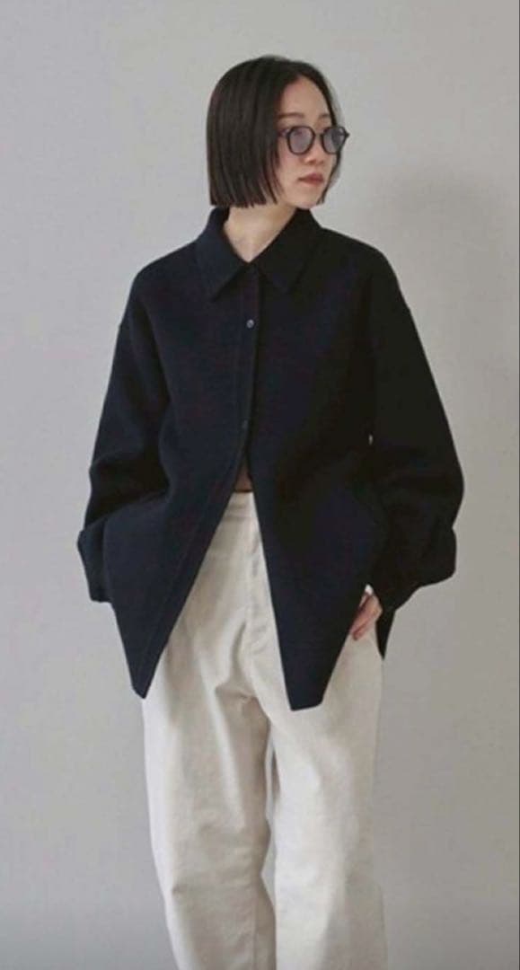Todayful ウールシャツジャケット ブラック