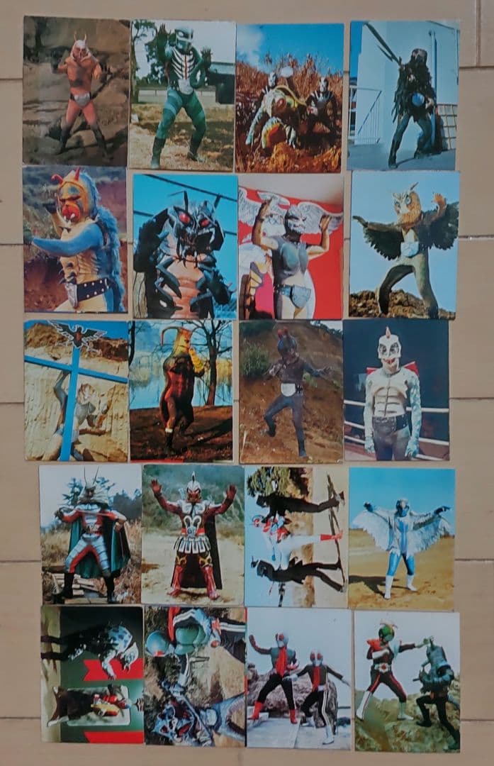 仮面ライダー ミニカード181枚 カードホルダー10冊 まとめ売り 昭和レトロ