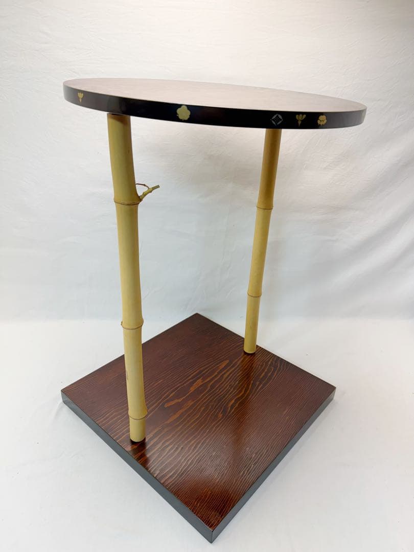 未使用 茶道具 三友棚 三千家好み 蒔絵 組み立式 タナピタット付 元箱