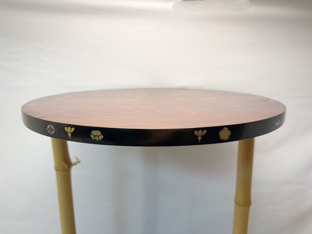 未使用 茶道具 三友棚 三千家好み 蒔絵 組み立式 タナピタット付 元箱