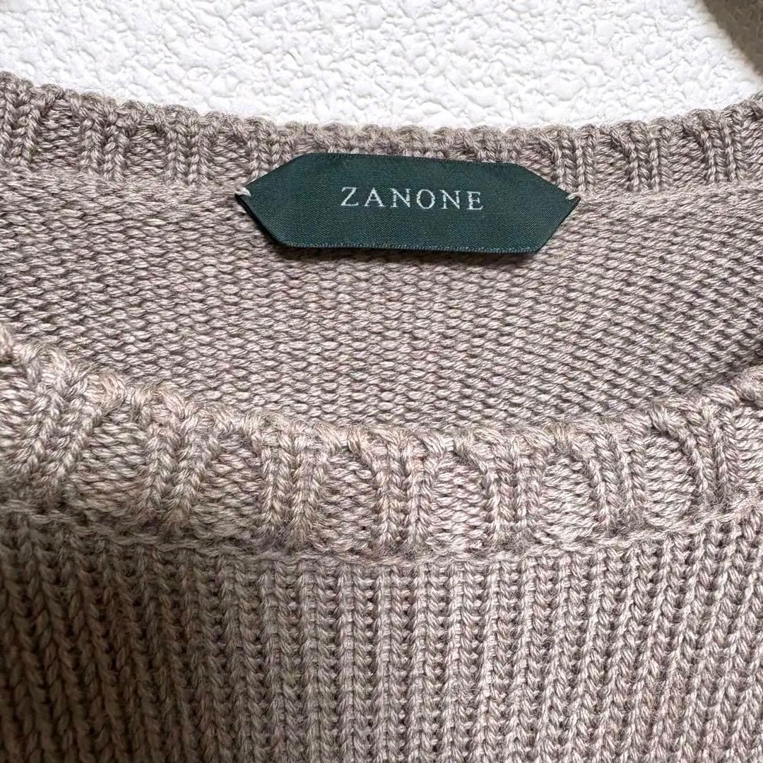 【美品】ZANONE ザノーネ GIRO 5ゲージ グレージュ 50