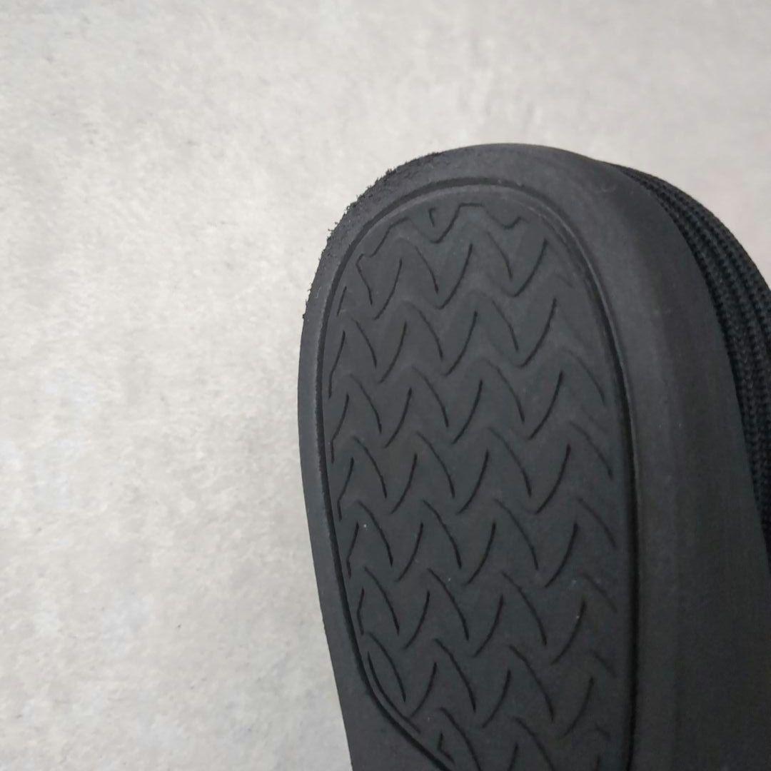 VIVAIA フラットシューズ　ニットパンプス スクエアトゥ 黒　ビバイア