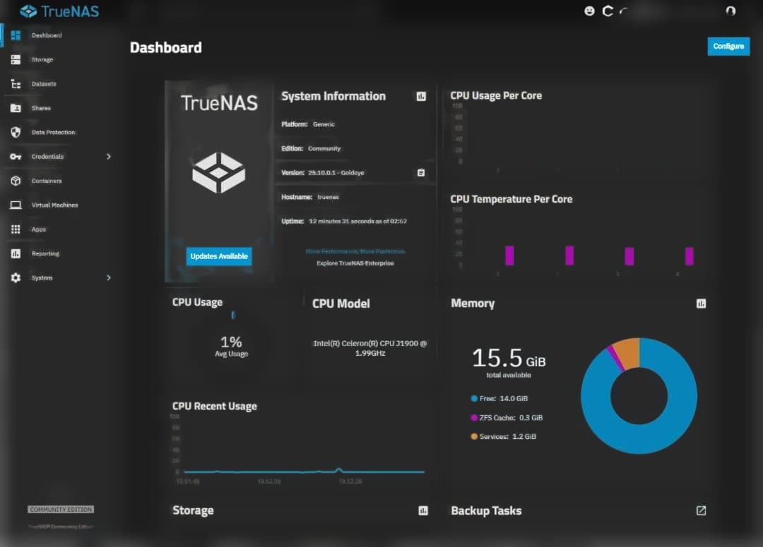 【メモリ16GB増設済】Thecus W5810 5ベイNASケース