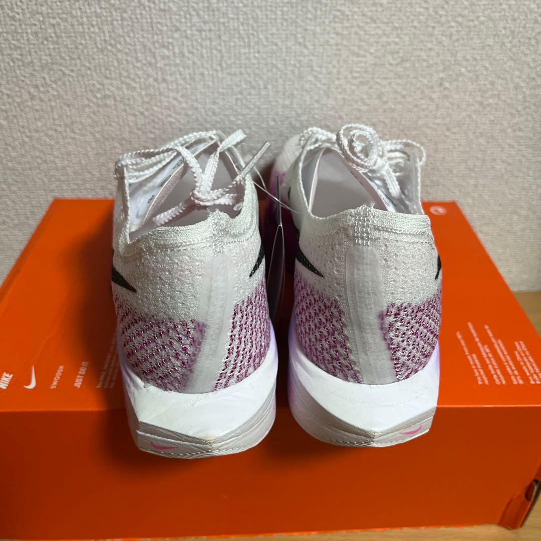 新品 W ZOOMX VAPORFLY NEXT% 3 白紫 24cm