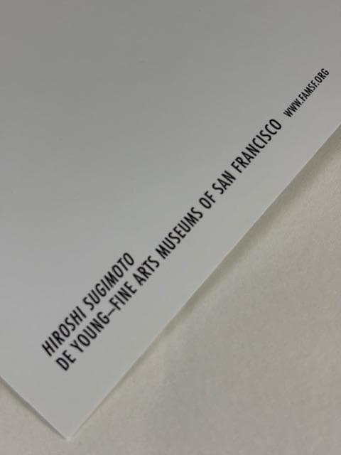 限定マット額装品/杉本博司/ボーデン湖/ウットヴィル