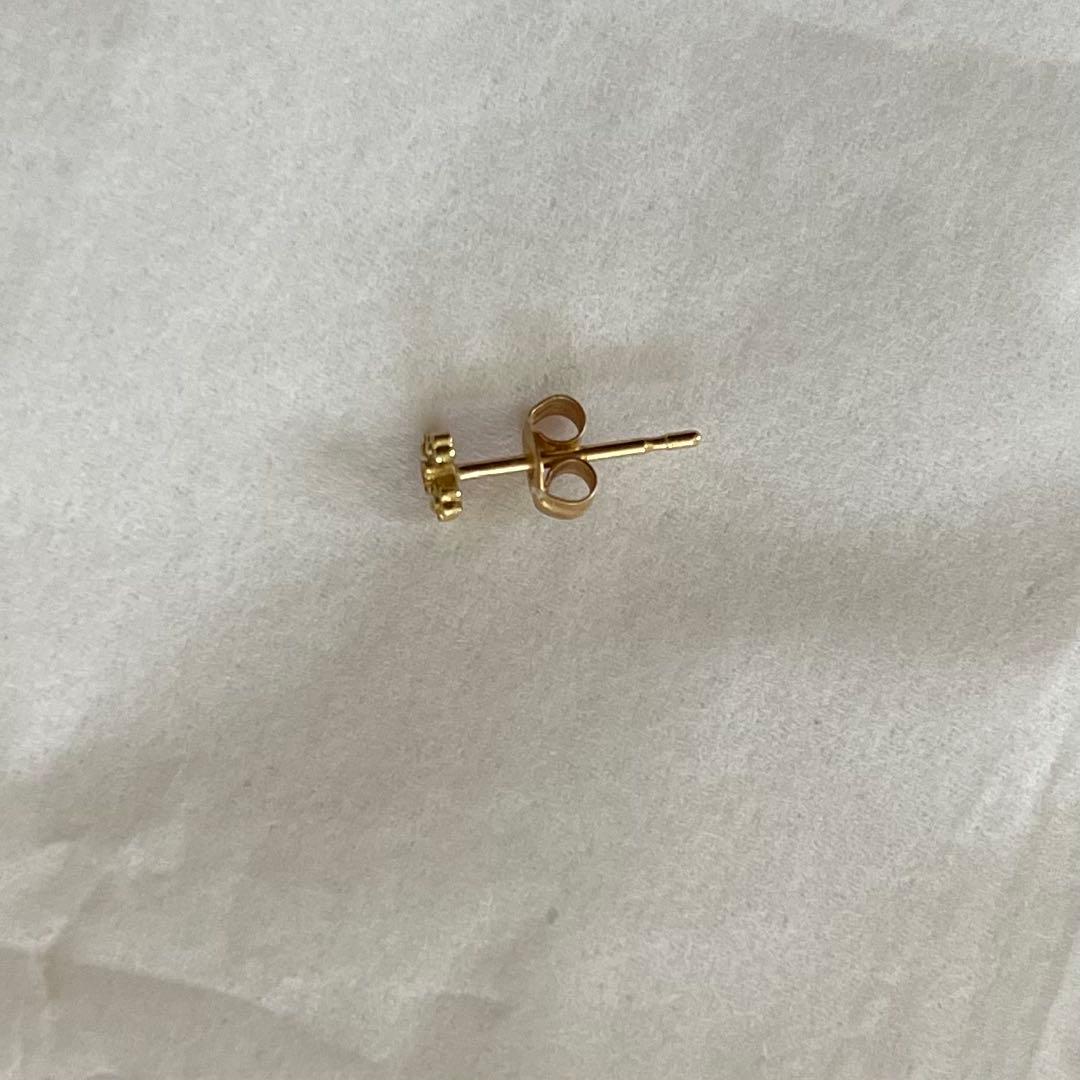 AHKAH K18 プチブルーム ピアス 片耳用 AK1133 ゴールド