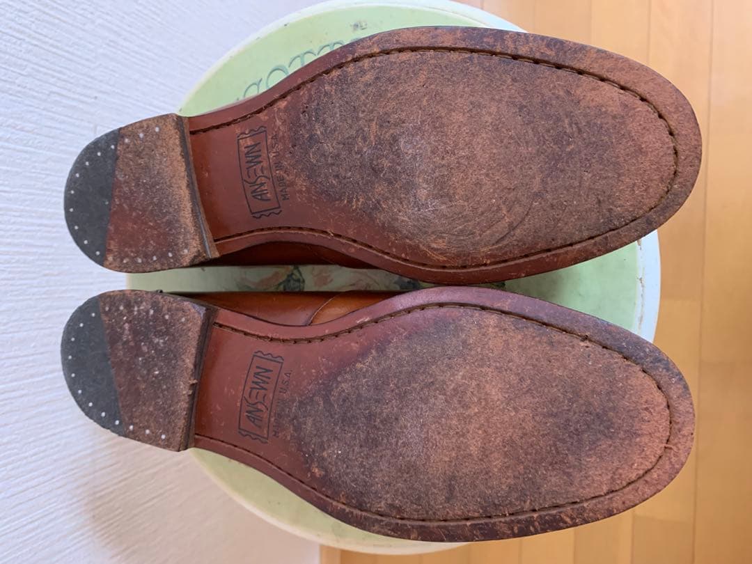 希少 ウイスキーコードバンANSEWN アンソーン ローファー