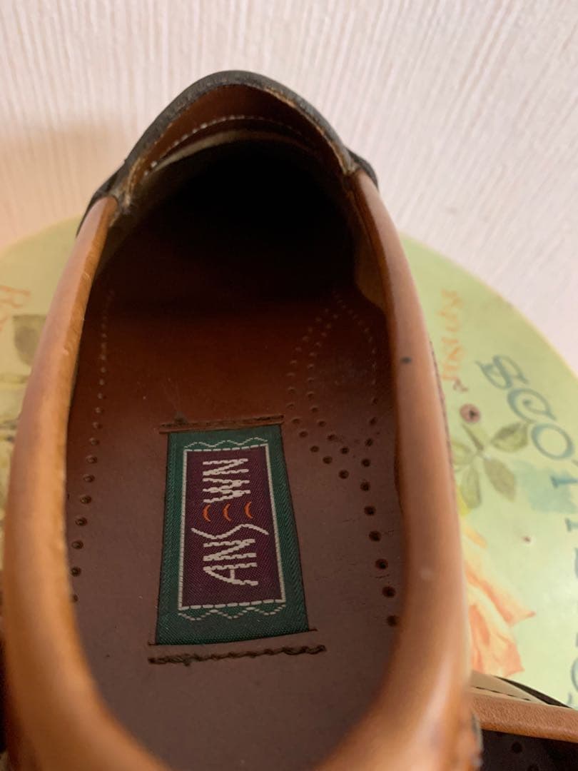 希少 ウイスキーコードバンANSEWN アンソーン ローファー