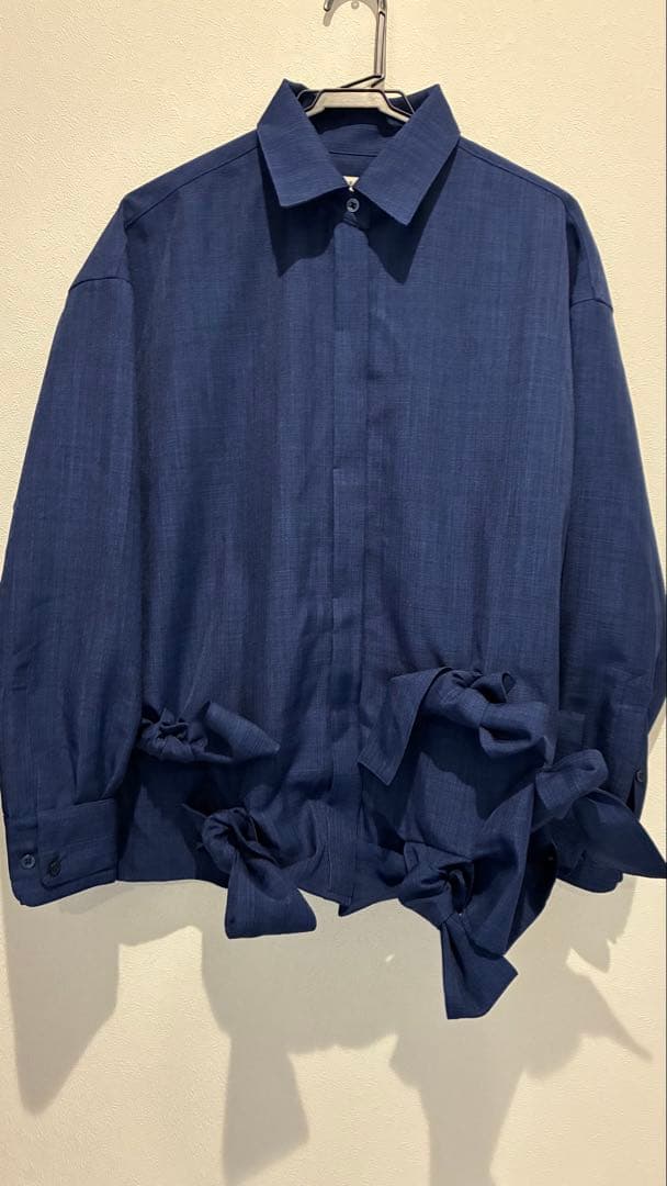 THETOE Kordela Twist Shirt ネイビー