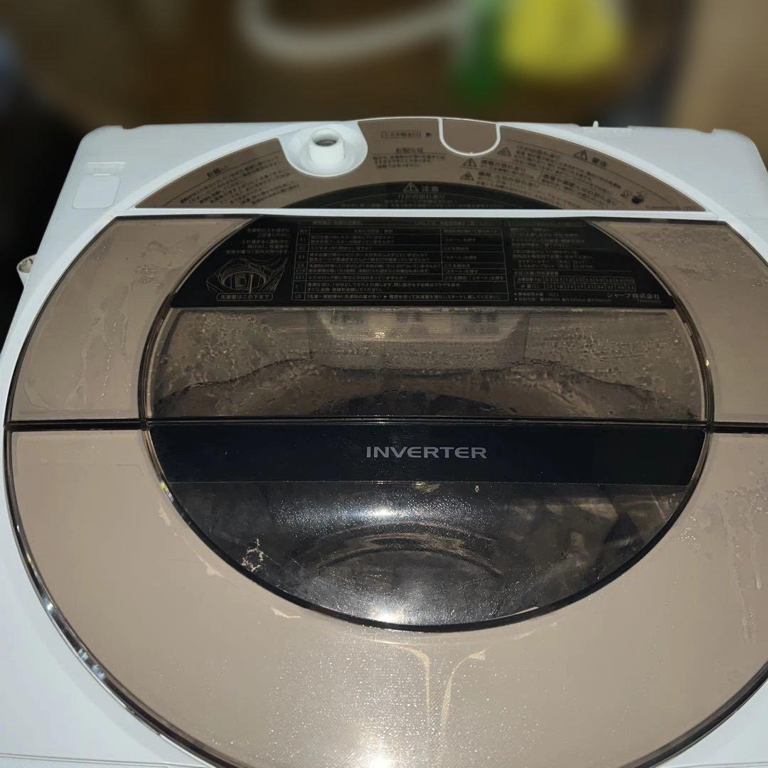 ⭐︎SHARP/シャープ穴なし槽/ES-GV10E/2020年洗濯機/インバーター
