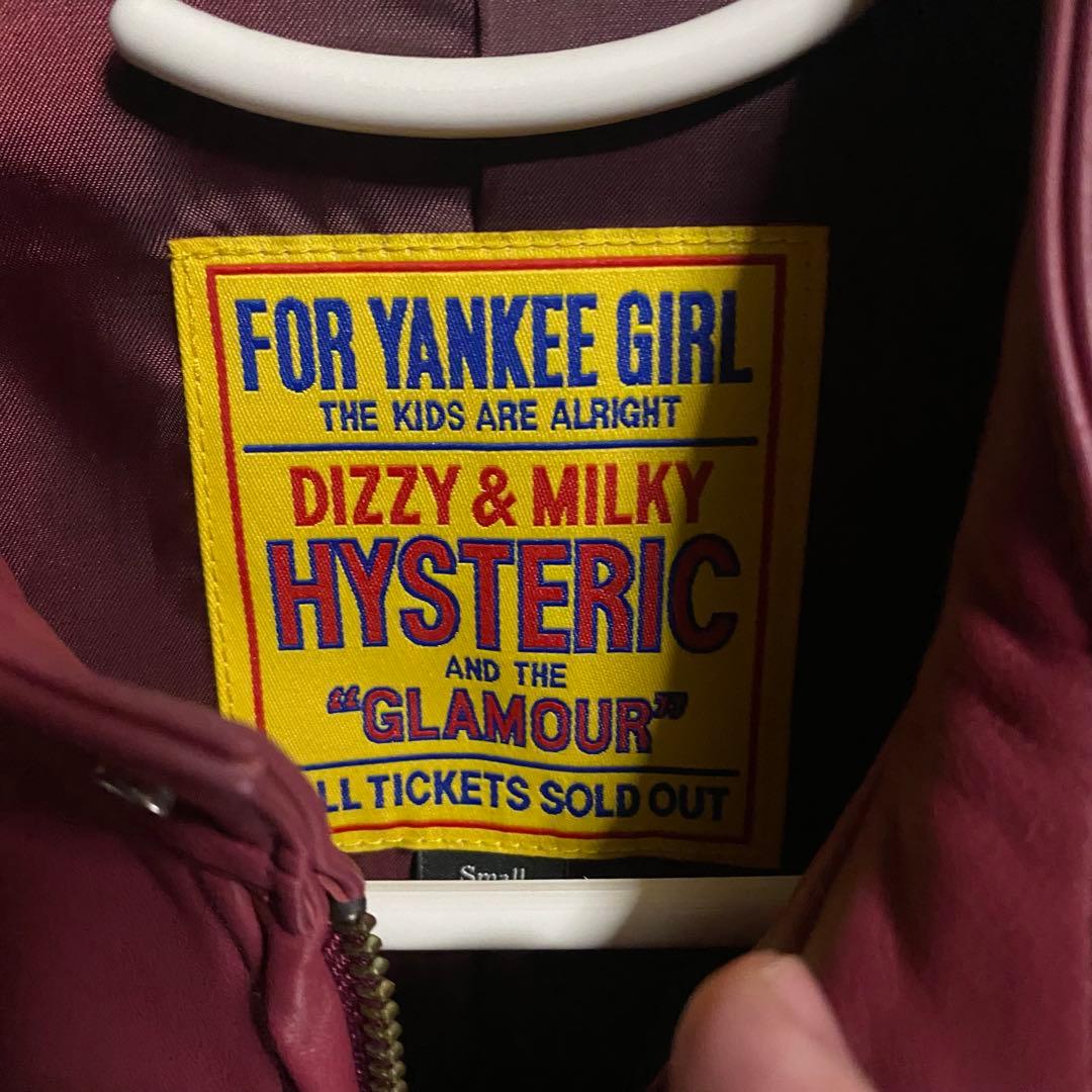 ヒステリックグラマー　ワッペンラムレザージャケット