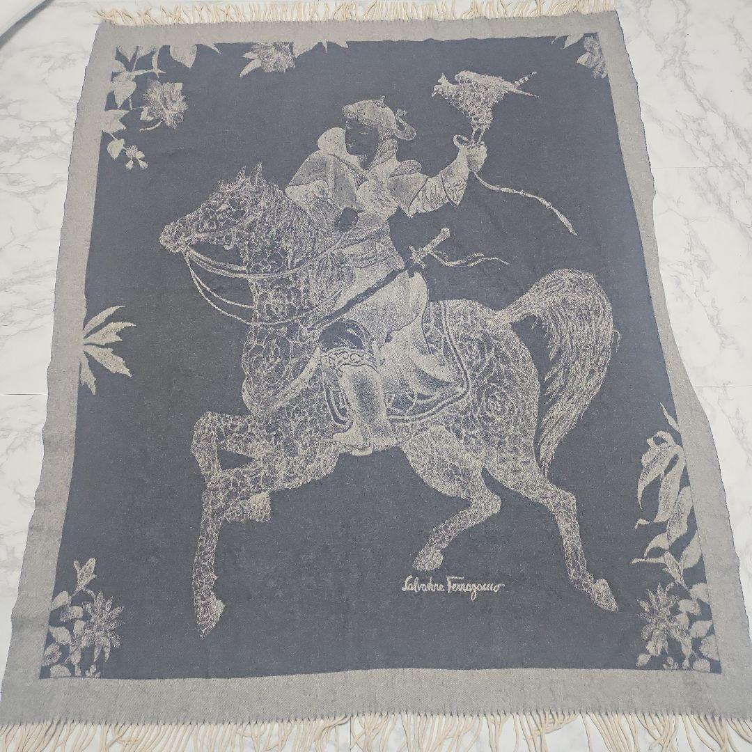 レア品　Salvatore Ferragamo カシミヤブランケット
