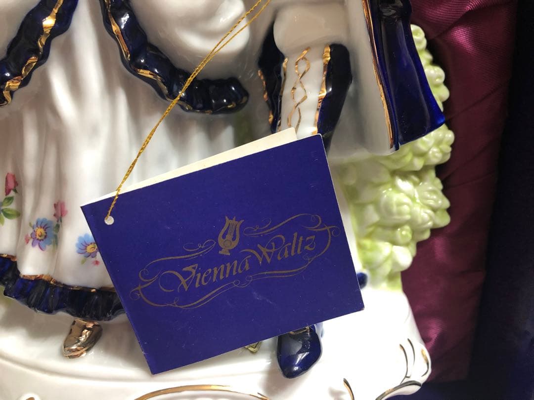 昭和レトロ　KATO 工芸　オルゴール　陶器人形　ビンテージ　日本製