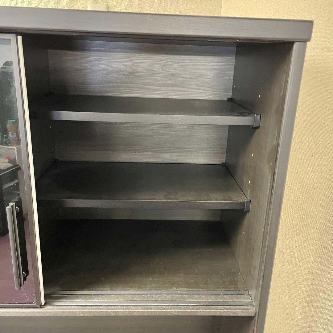 ニトリ キッチンボード SP201 100KB GY 食器棚 M