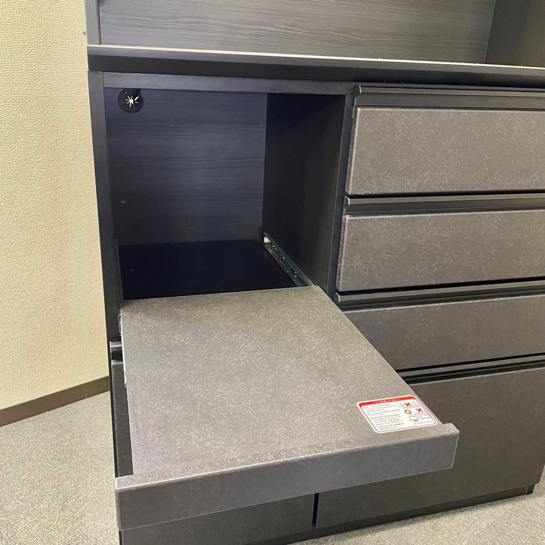 ニトリ キッチンボード SP201 100KB GY 食器棚 M