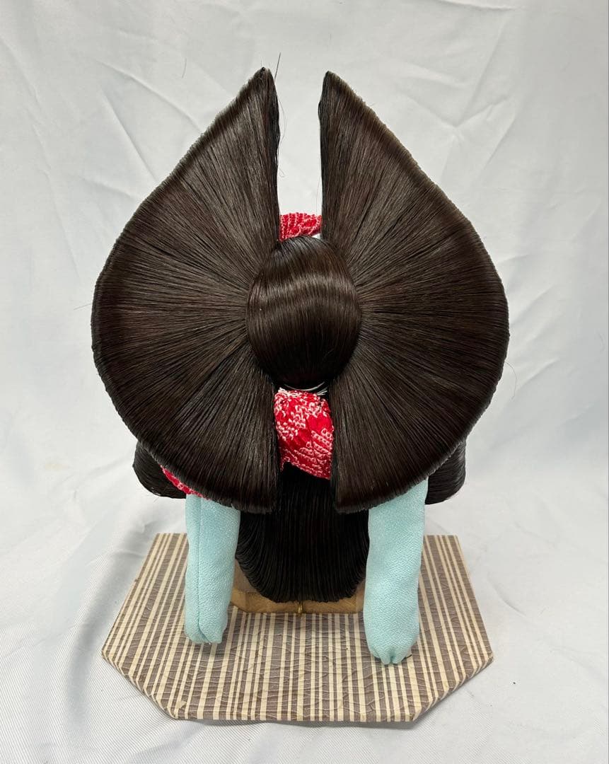 日本髪かつら　大衆演劇かつら　花魁　辰巳8号(中〜中大サイズ)自然色　かのこ付き