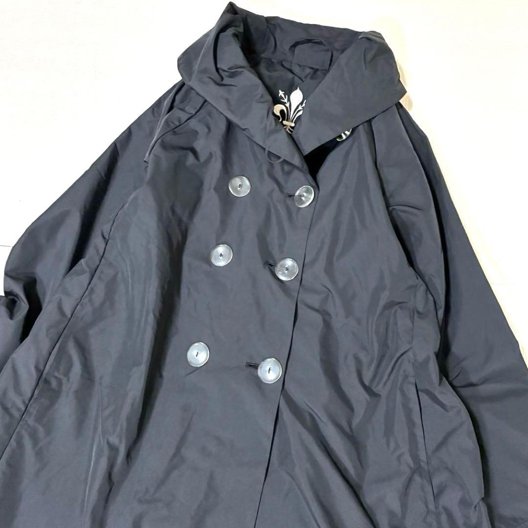 ParadiSole ブラック 撥水 ロングコート パラディソーレ レインコート