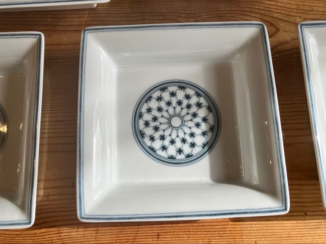 ジノリ　ミュージオクラシコ　15スクエアプレート×5