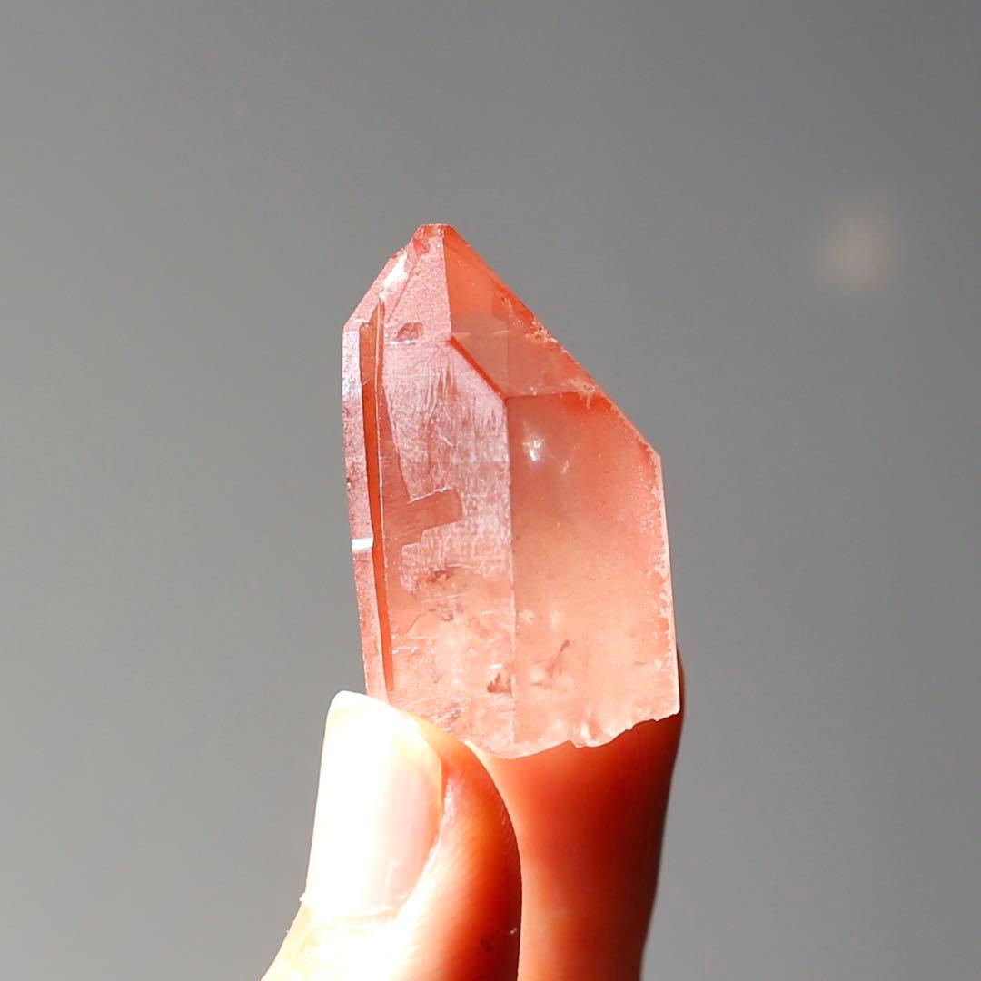 ソウルメイトツイン ディープピンクレムリアンシード 天然石 水晶 ツインレイ