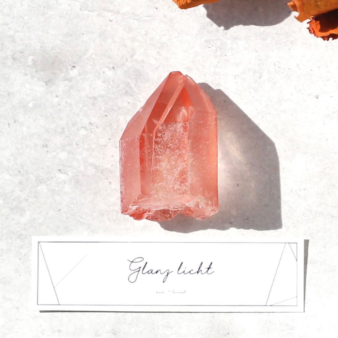 ソウルメイトツイン ディープピンクレムリアンシード 天然石 水晶 ツインレイ