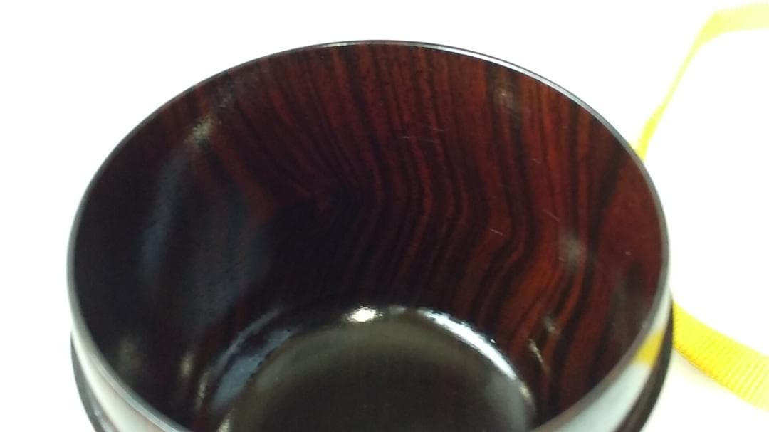 岡本漆専堂 岡本漆園 作 溜塗 中棗 共箱 漆器 漆芸 抹茶 茶道具 美品 です